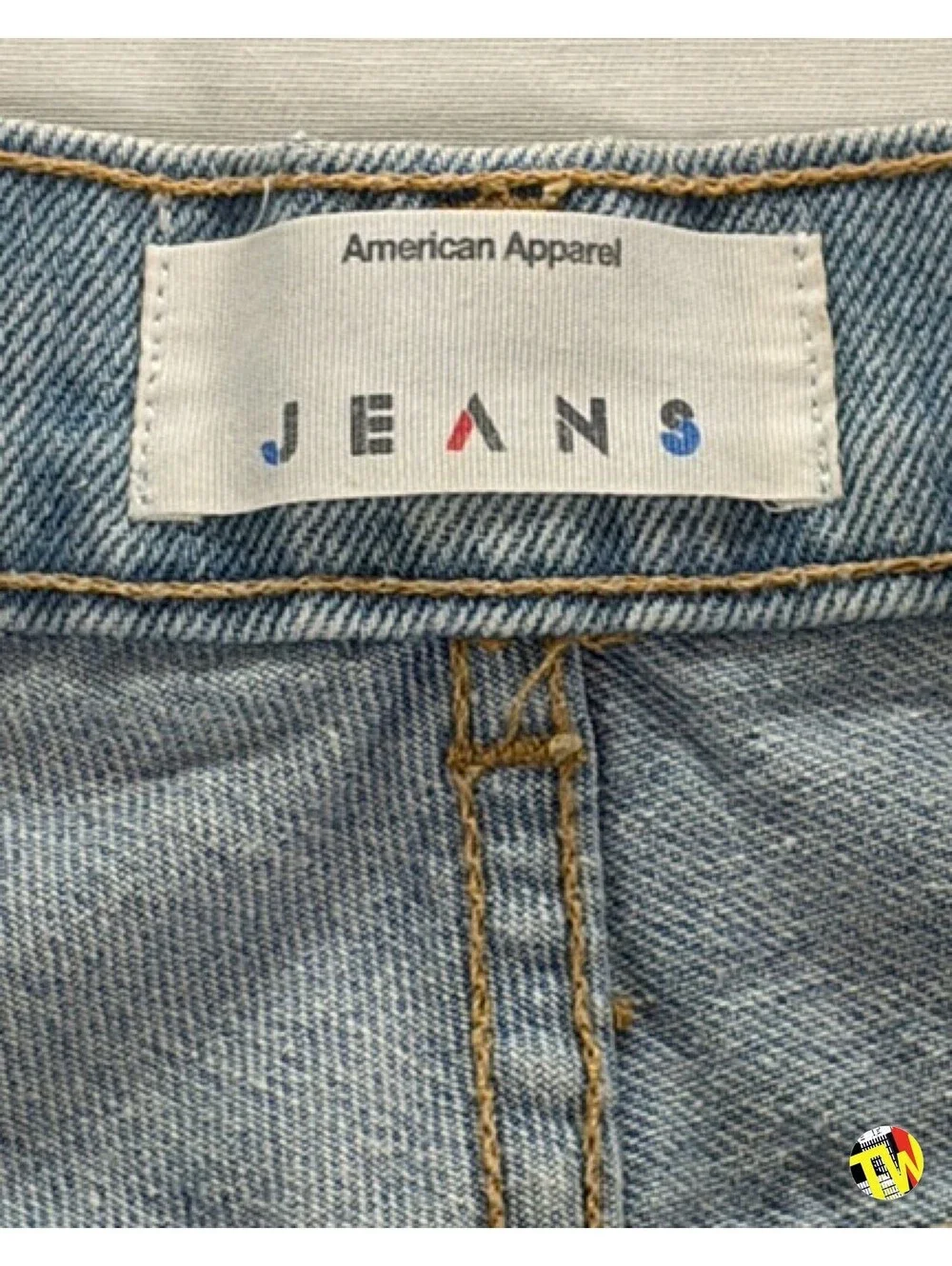 Vintage 2010s American Apparel Denim Shorts Hand Painted